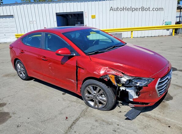 KMHD84LF1JU577692 2018 HYUNDAI ELANTRA Red Առջևի աջ