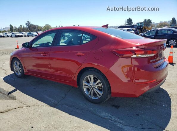 KMHD84LF1JU577692 2018 HYUNDAI ELANTRA Red Հետևի ձախ