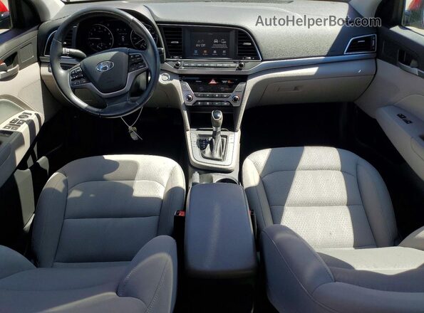 KMHD84LF1JU577692 2018 HYUNDAI ELANTRA Red Առջևի վահանակի տեսք