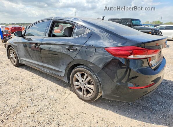 KMHD84LF1JU610657 2018 HYUNDAI ELANTRA Black Հետևի տեսք