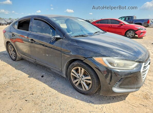 KMHD84LF1JU610657 2018 HYUNDAI ELANTRA Black Սալոնի հետևի տեսք