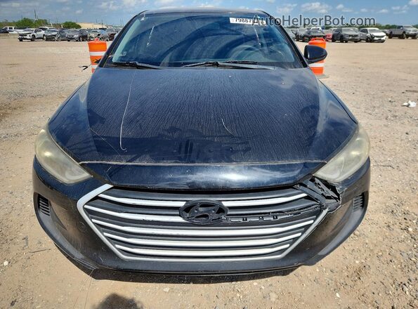 KMHD84LF1JU610657 2018 HYUNDAI ELANTRA Black Սալոնի 360 աստիճան տեսք