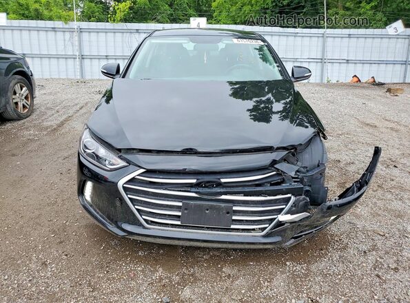 KMHD84LF1JU623263 2018 HYUNDAI ELANTRA Black Դիմացի տեսք