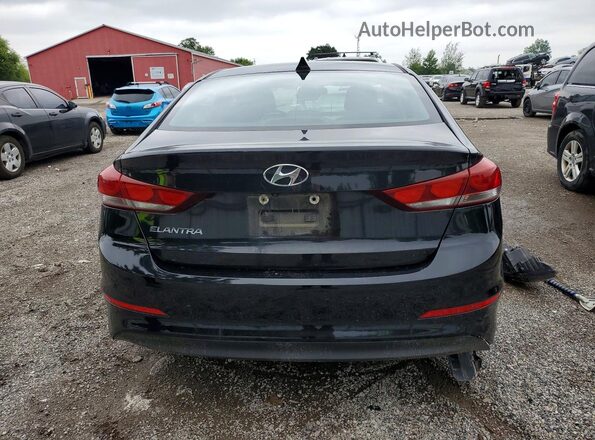 KMHD84LF1JU623263 2018 HYUNDAI ELANTRA Black Հետևի տեսք