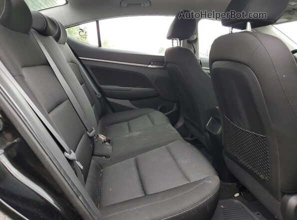KMHD84LF1JU623263 2018 HYUNDAI ELANTRA Black Հետևի նստատեղերի տեսք