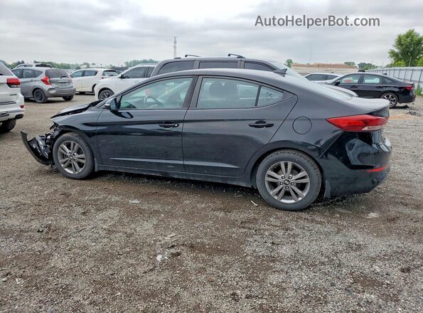 KMHD84LF1JU623263 2018 HYUNDAI ELANTRA Black Հետևի ձախ