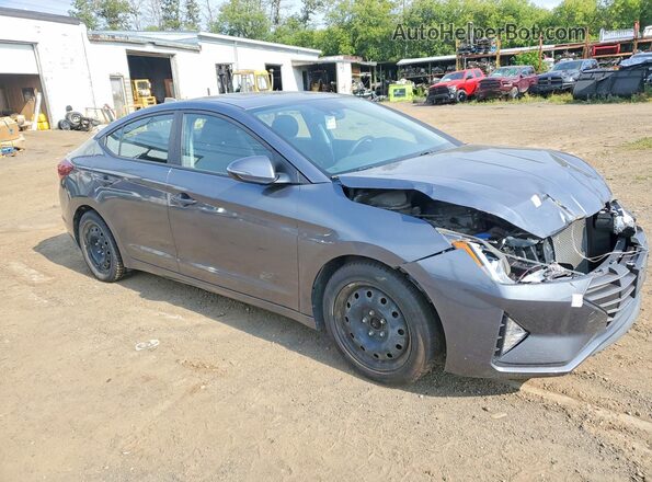 KMHD84LF1KU788327 2019 HYUNDAI ELANTRA Gray Delantero derecho
