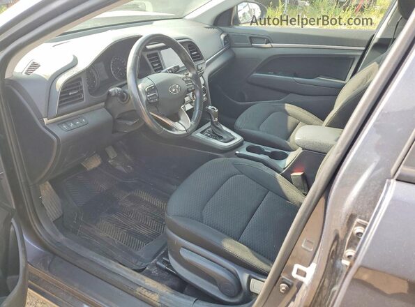 KMHD84LF1KU788327 2019 HYUNDAI ELANTRA Gray Vista interior delantera