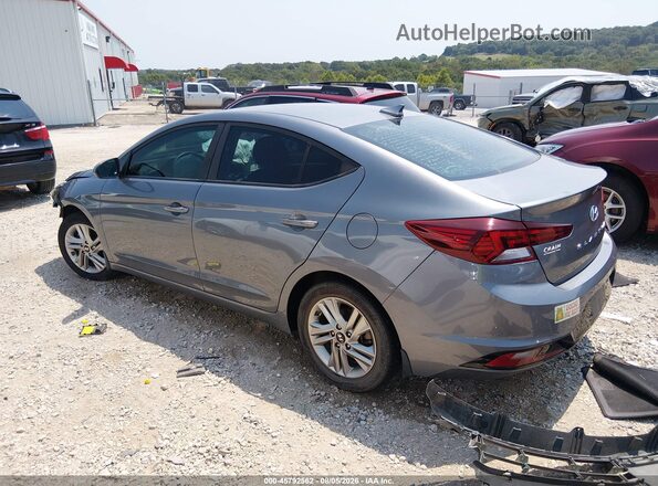 KMHD84LF1KU825019 2019 HYUNDAI ELANTRA Silver Trasero izquierdo