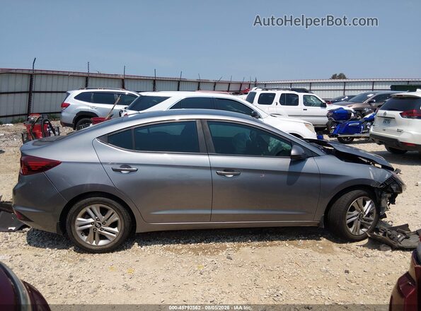 KMHD84LF1KU825019 2019 HYUNDAI ELANTRA Silver Vista interior trasera