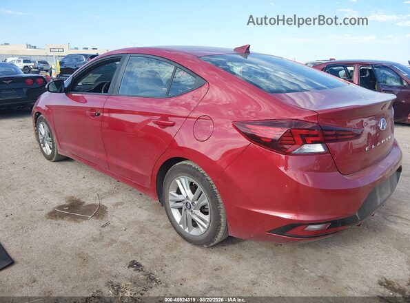 KMHD84LF1KU845030 2019 HYUNDAI ELANTRA Red Rear left