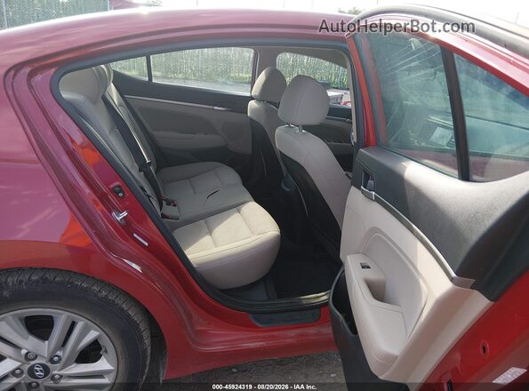 KMHD84LF1KU845030 2019 HYUNDAI ELANTRA Red VIN sticker view