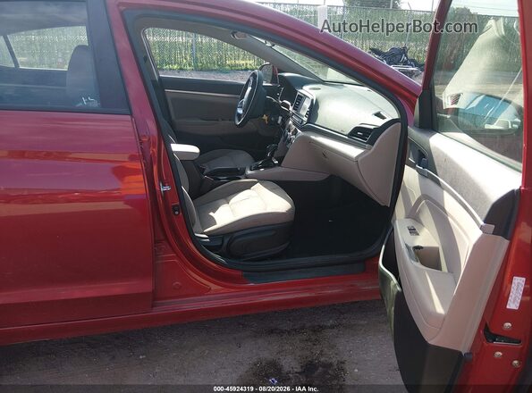 KMHD84LF1KU845030 2019 HYUNDAI ELANTRA Red Front interior view