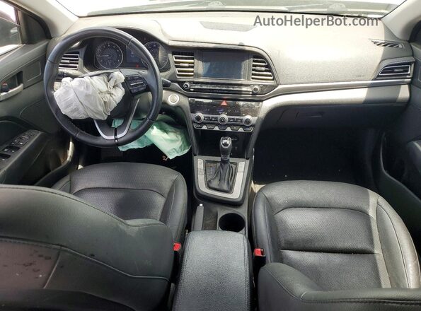 KMHD84LF1KU865052 2019 HYUNDAI ELANTRA Black Dashboard view