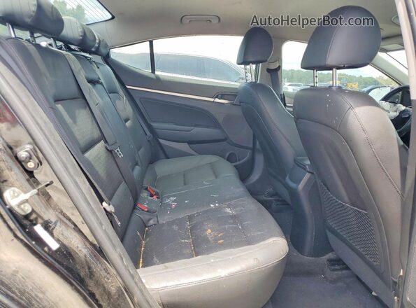 KMHD84LF1KU865052 2019 HYUNDAI ELANTRA Black Rear seats view