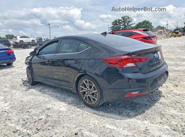 KMHD84LF1KU865052 2019 HYUNDAI ELANTRA Black Rear left