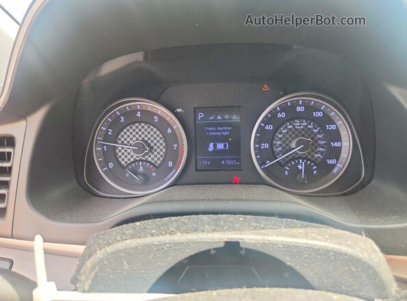 KMHD84LF1LU020994 2020 HYUNDAI ELANTRA Red Widok zestawu wskaźników