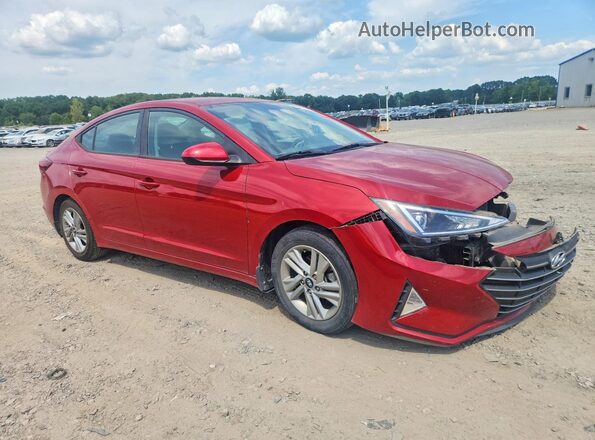 KMHD84LF1LU020994 2020 HYUNDAI ELANTRA Red Przód prawy