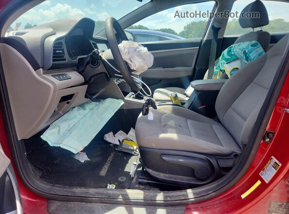 KMHD84LF1LU020994 2020 HYUNDAI ELANTRA Red Widok wnętrza z przodu