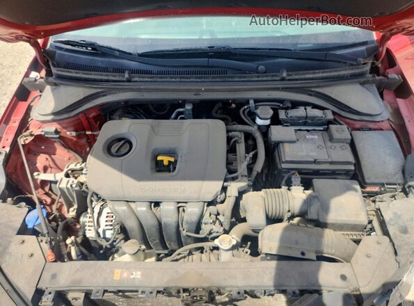 KMHD84LF1LU020994 2020 HYUNDAI ELANTRA Red Widok wnętrza z tyłu