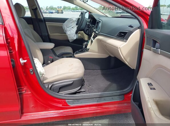 KMHD84LF1LU075445 2020 HYUNDAI ELANTRA Красный Вид салона спереди