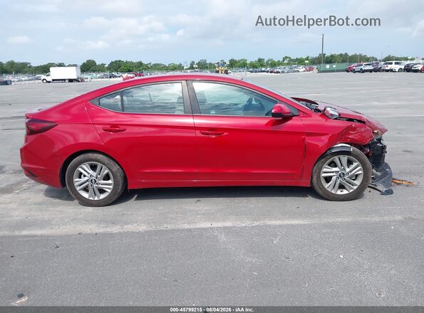KMHD84LF1LU075445 2020 HYUNDAI ELANTRA Красный Вид задней части салона
