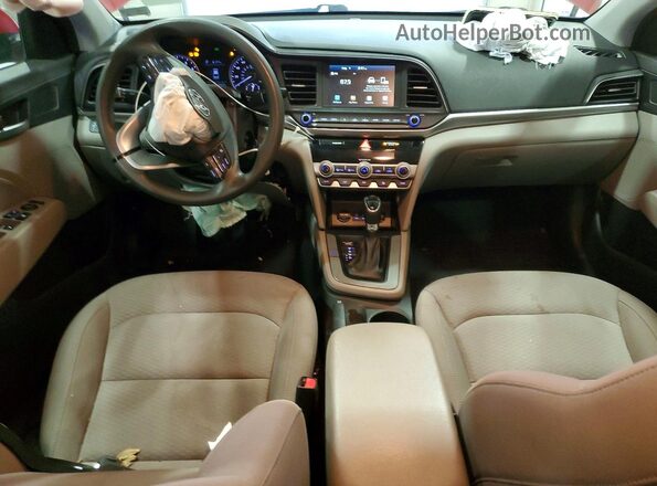 KMHD84LF1LU092505 2020 HYUNDAI ELANTRA Red Widok deski rozdzielczej