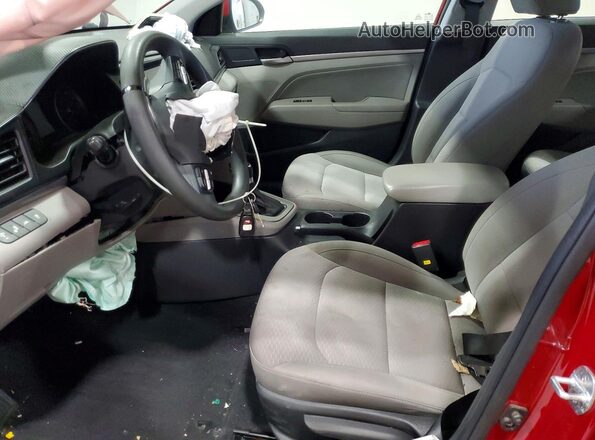 KMHD84LF1LU092505 2020 HYUNDAI ELANTRA Red Widok wnętrza z przodu