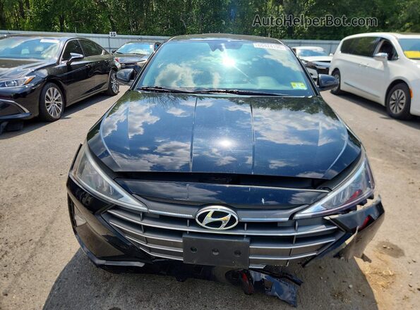 KMHD84LF1LU107438 2020 HYUNDAI ELANTRA Black წინა ხედი