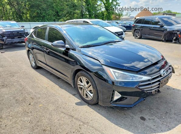 KMHD84LF1LU107438 2020 HYUNDAI ELANTRA Black წინა მარჯვენა