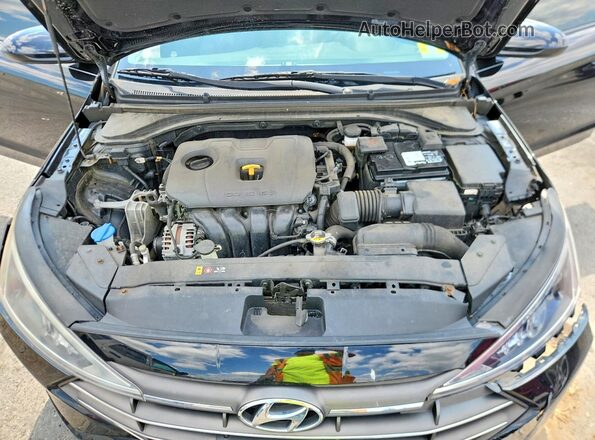 KMHD84LF1LU107438 2020 HYUNDAI ELANTRA Black უკანა სალონის ხედი
