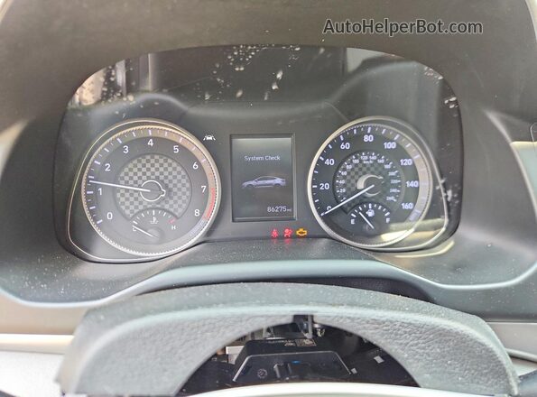 KMHD84LF1LU107438 2020 HYUNDAI ELANTRA Black ხელსაწყოთა პანელის ხედი
