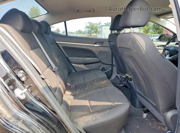 KMHD84LF1LU914297 2020 HYUNDAI ELANTRA Black უკანა სავარძლების ხედი