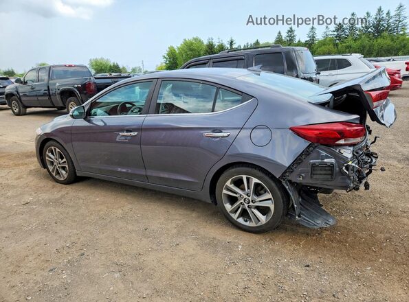 KMHD84LF2HU086901 2017 HYUNDAI ELANTRA Серый Задняя левая четверть