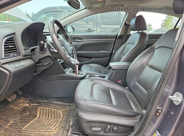 KMHD84LF2HU086901 2017 HYUNDAI ELANTRA Серый Вид салона спереди