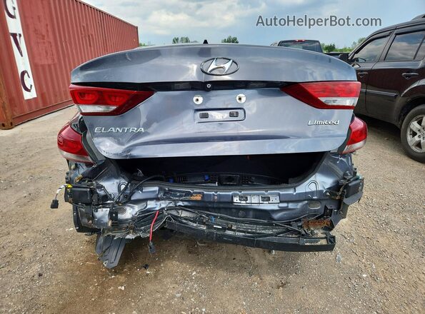 KMHD84LF2HU086901 2017 HYUNDAI ELANTRA Серый Вид сзади