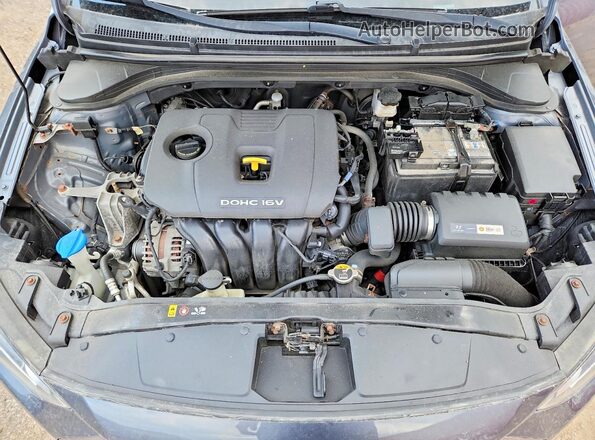 KMHD84LF2HU086901 2017 HYUNDAI ELANTRA Серый Вид задней части салона