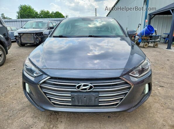 KMHD84LF2HU086901 2017 HYUNDAI ELANTRA Серый Вид спереди