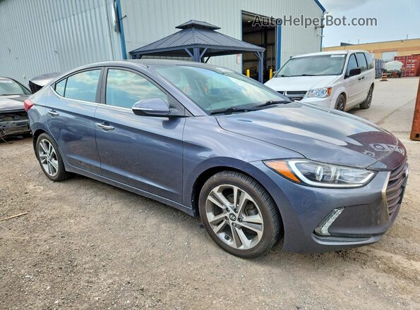 KMHD84LF2HU086901 2017 HYUNDAI ELANTRA Серый Передняя правая четверть