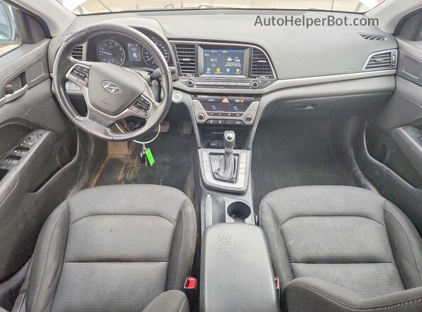 KMHD84LF2HU146420 2017 HYUNDAI ELANTRA White Առջևի վահանակի տեսք