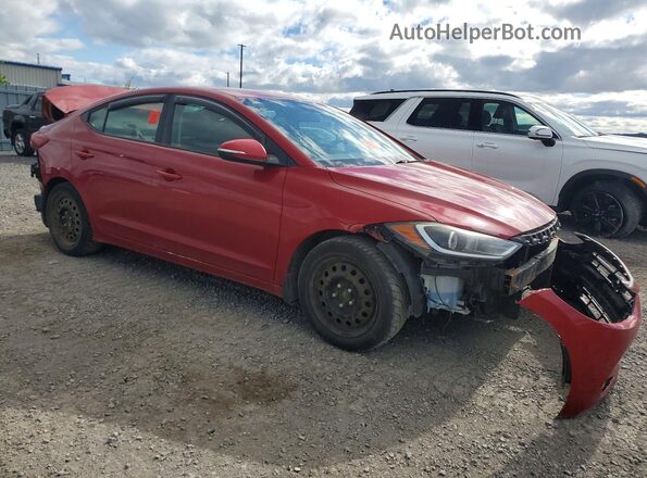KMHD84LF2HU152489 2017 HYUNDAI ELANTRA Red წინა მარჯვენა