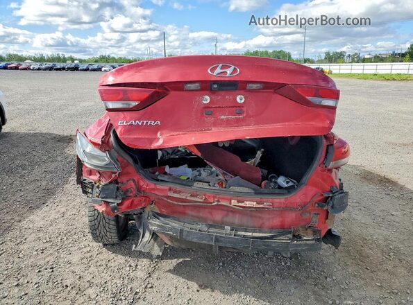 KMHD84LF2HU152489 2017 HYUNDAI ELANTRA Red უკანა ხედი