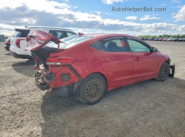 KMHD84LF2HU152489 2017 HYUNDAI ELANTRA Red უკანა მარჯვენა