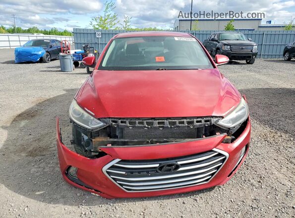 KMHD84LF2HU152489 2017 HYUNDAI ELANTRA Red წინა ხედი