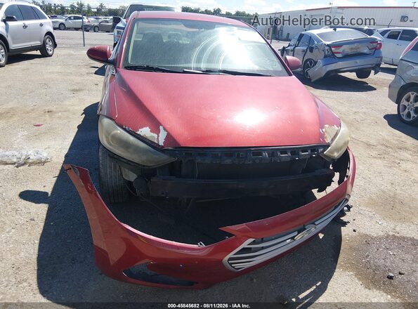 KMHD84LF2HU195617 2017 HYUNDAI ELANTRA Red წინა ხედი