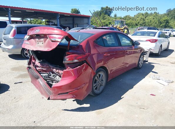 KMHD84LF2HU195617 2017 HYUNDAI ELANTRA Red უკანა მარჯვენა