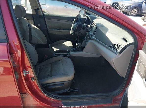 KMHD84LF2HU195617 2017 HYUNDAI ELANTRA Red წინა სალონის ხედი