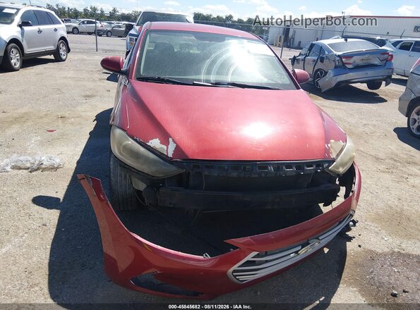 KMHD84LF2HU195617 2017 HYUNDAI ELANTRA Red ხელსაწყოთა პანელის ხედი
