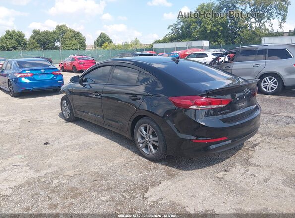 KMHD84LF2HU237218 2017 HYUNDAI ELANTRA Черный Задняя левая четверть