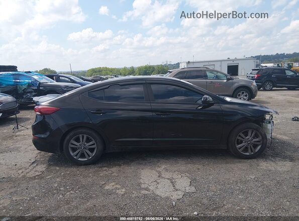 KMHD84LF2HU237218 2017 HYUNDAI ELANTRA Черный Вид задней части салона